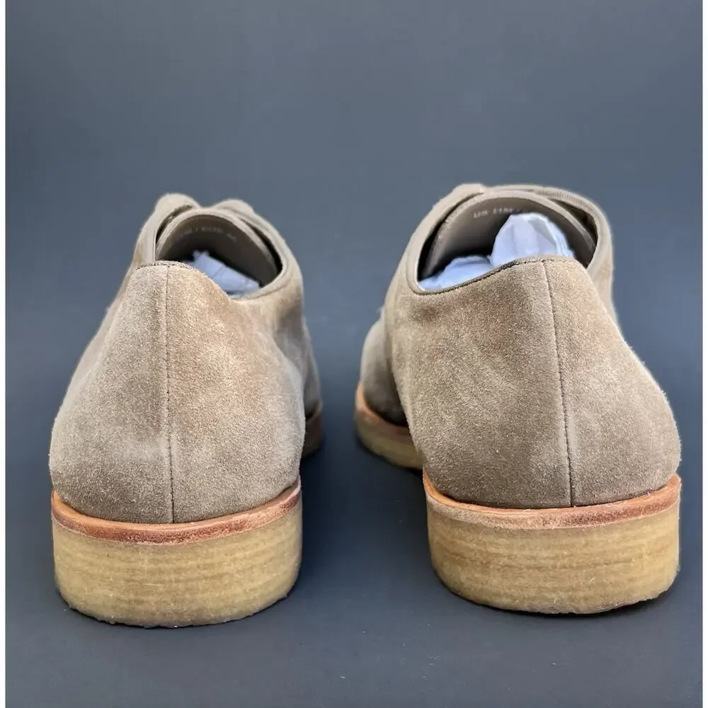 VINCE Westwood Plain Toe Tan Suede Derby Shoes Men’s Size 11 US